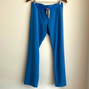 Figs Blue Technical Collection Waist Tie Scrubs Pants Joggers